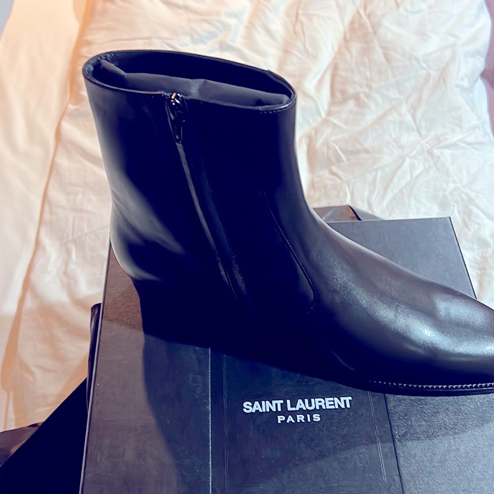 Mens St. Laurent black jodhpur boots